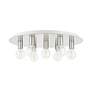 Thumbnail3 of Hillview 7 Light Brushed Nickel Flush Mount more views