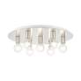 Thumbnail4 of Hillview 7 Light Brushed Nickel Flush Mount more views