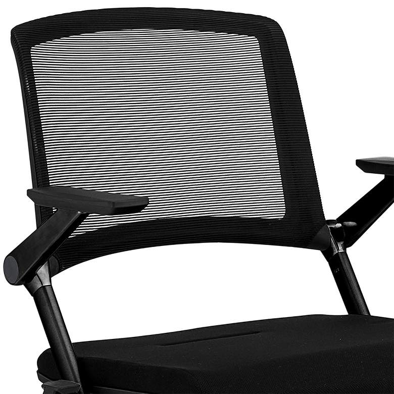 Image 3 Hilma Black Foldable Stacking Visitor Chairs Set of 2 more views