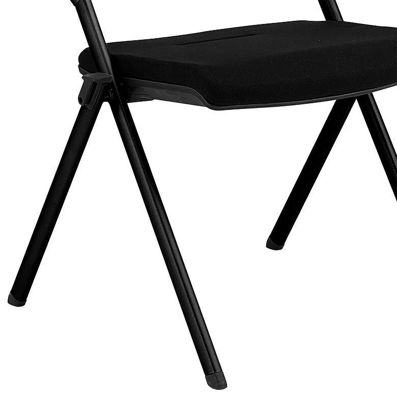 Image 4 Hilma Black Foldable Stacking Visitor Chairs Set of 2 more views