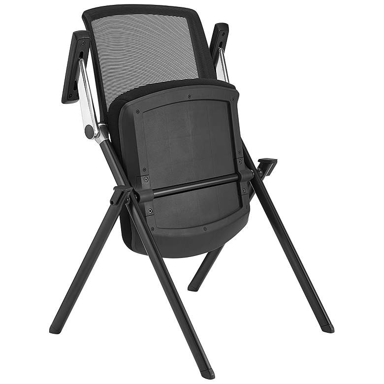 Image 5 Hilma Black Foldable Stacking Visitor Chairs Set of 2 more views