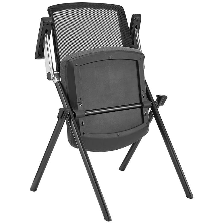 Image 4 Hilma Gray Foldable Stacking Visitor Chairs Set of 2 more views