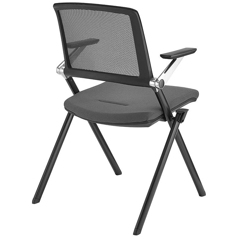 Image 7 Hilma Gray Foldable Stacking Visitor Chairs Set of 2 more views
