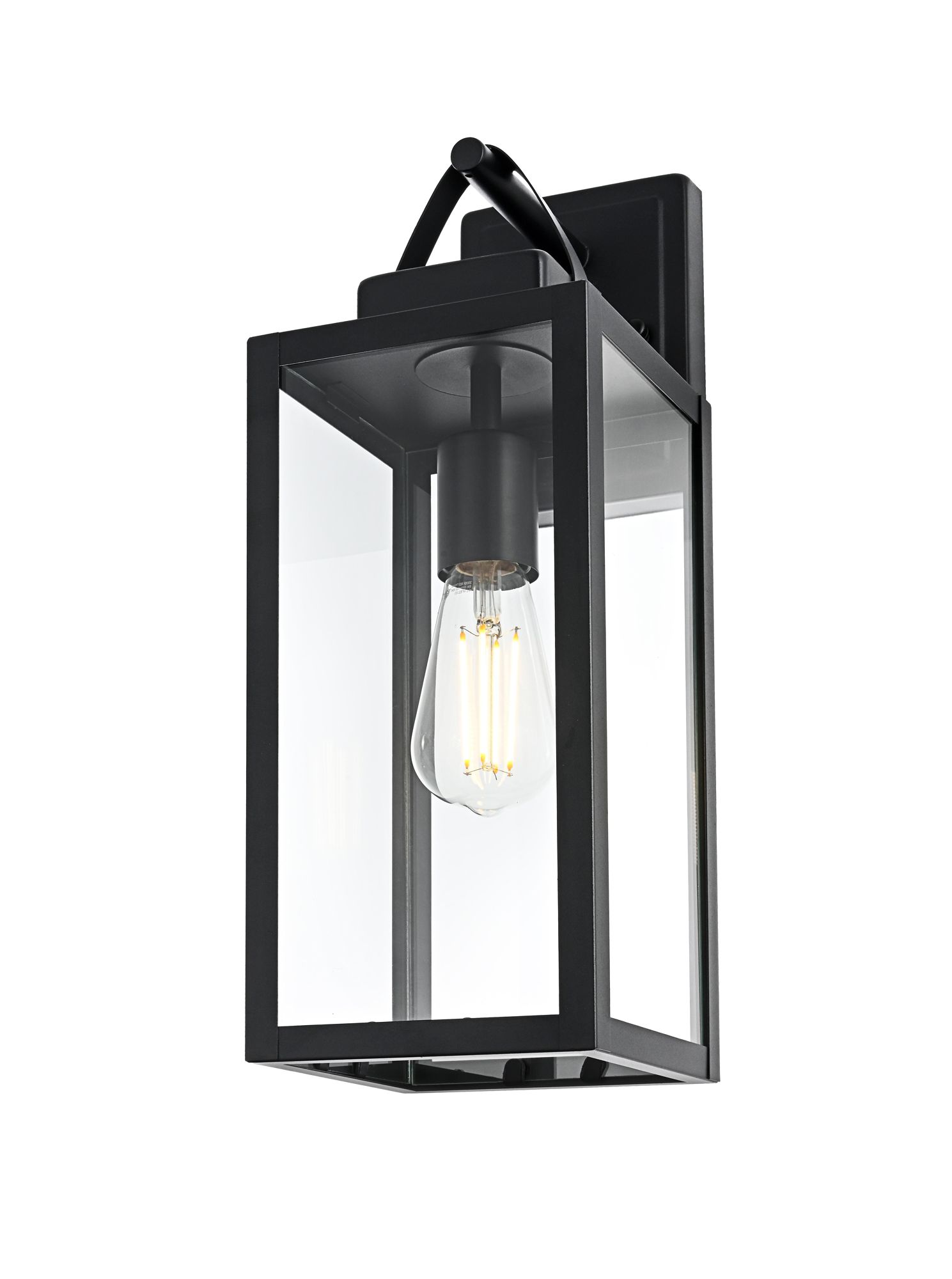 Hilton 17 1/2" High Black Outdoor Wall Light