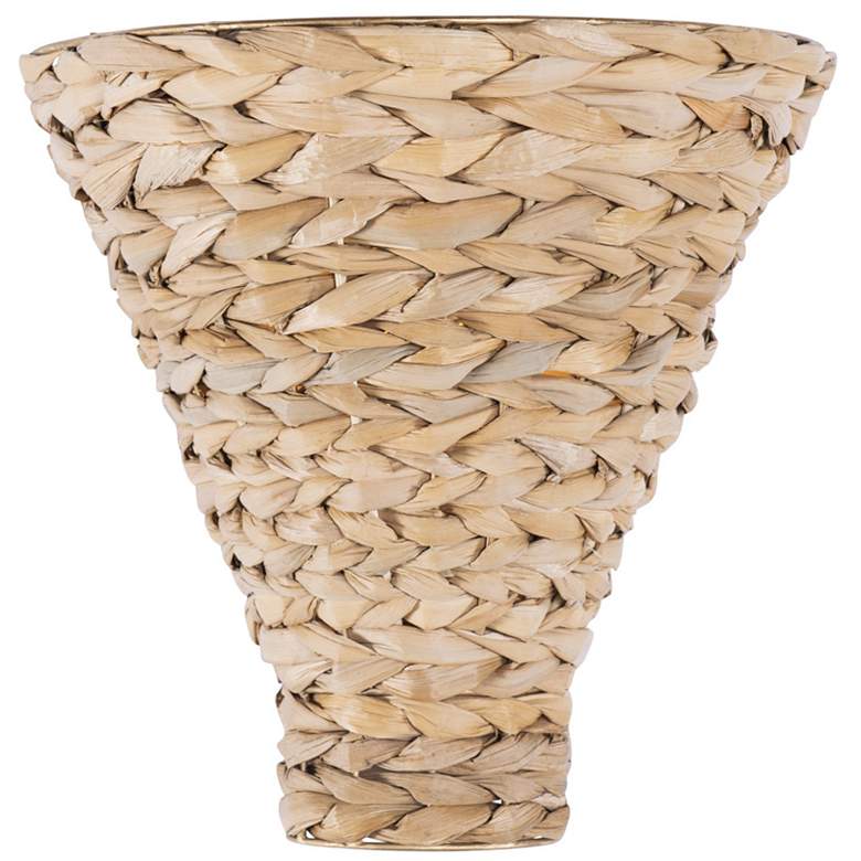 Image 1 Hilton Head 1-Lt Sconce - French Gold/Natural Seagrass