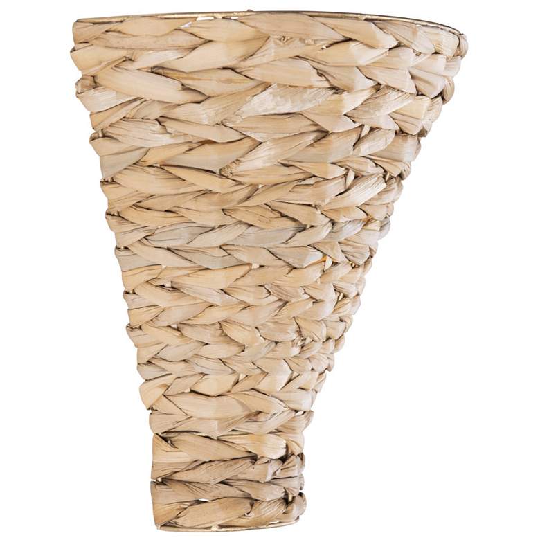 Image 2 Hilton Head 1-Lt Sconce - French Gold/Natural Seagrass more views