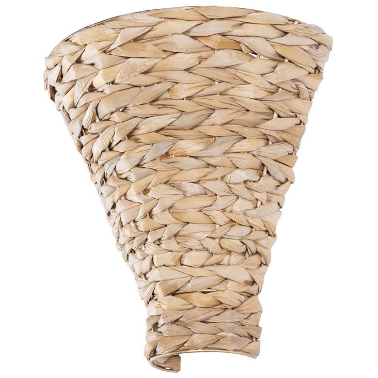 Image 3 Hilton Head 1-Lt Sconce - French Gold/Natural Seagrass more views