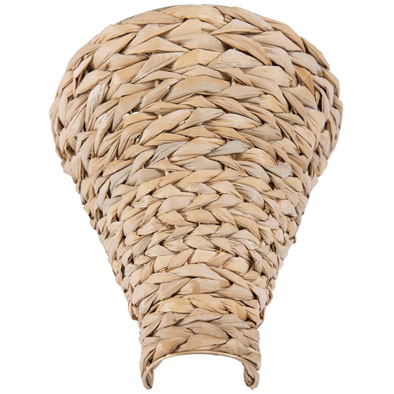 Image 4 Hilton Head 1-Lt Sconce - French Gold/Natural Seagrass more views