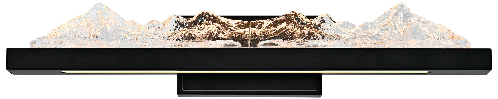 Himalayas 26" Wide Black LED Vanity Bath Light