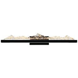 Himalayas 37 1/2" Wide Black LED Vanity Bath Light