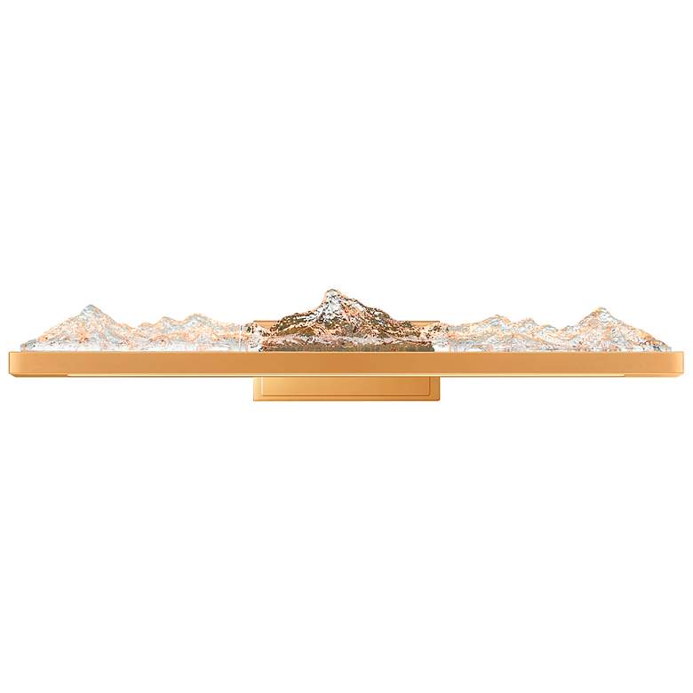 Image 1 Himalayas 37 1/2" Wide Brass LED Vanity Bath Light