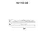 7_Himalayas 37 1/2" Wide Brass LED Vanity Bath Light more views