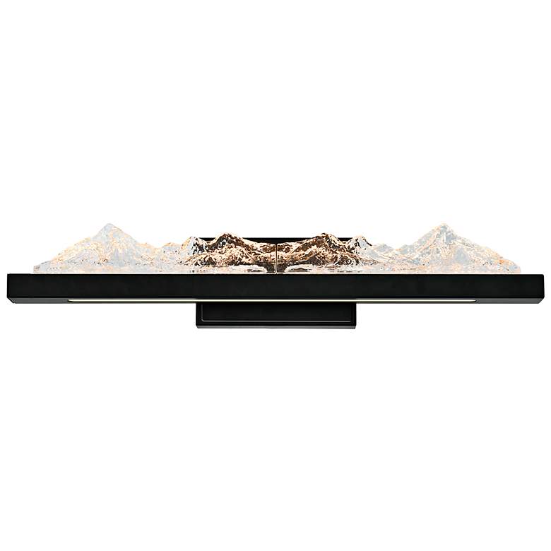 Image 1 Himalayas 42" Wide Black LED Vanity Bath Light