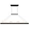 Himalayas 48" Wide Black LED Pendant Light w/ Clear Crystal