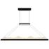 Himalayas 48" Wide Black LED Pendant Light w/ Clear Crystal