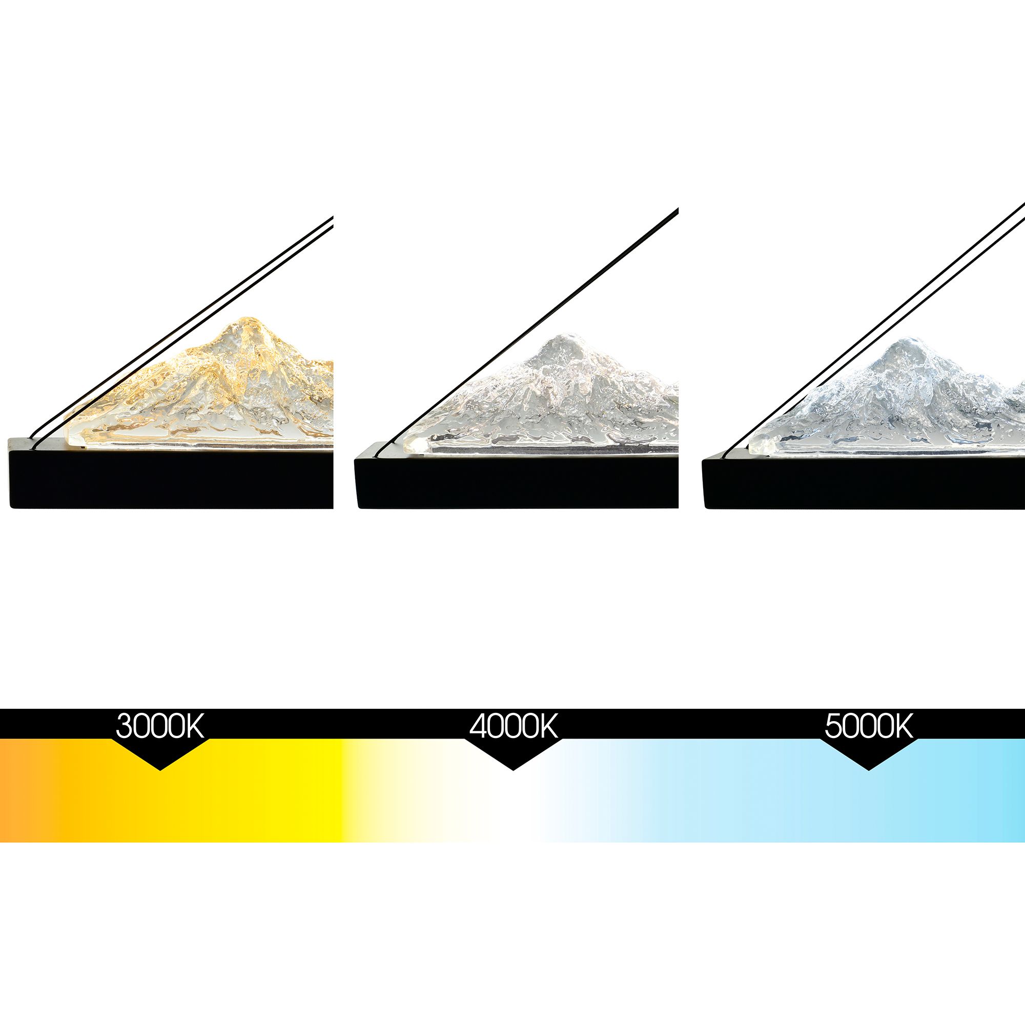 Image 7 Himalayas 48" Wide Black LED Pendant Light w/ Clear Crystal more views