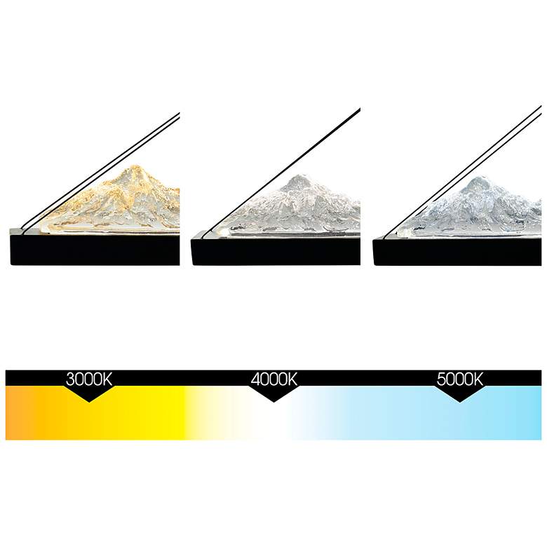 Image 7 Himalayas 48" Wide Black LED Pendant Light w/ Clear Crystal more views