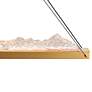 3_Himalayas 48" Wide Brass LED Linear Pendant more views