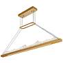 5_Himalayas 48" Wide Brass LED Linear Pendant more views