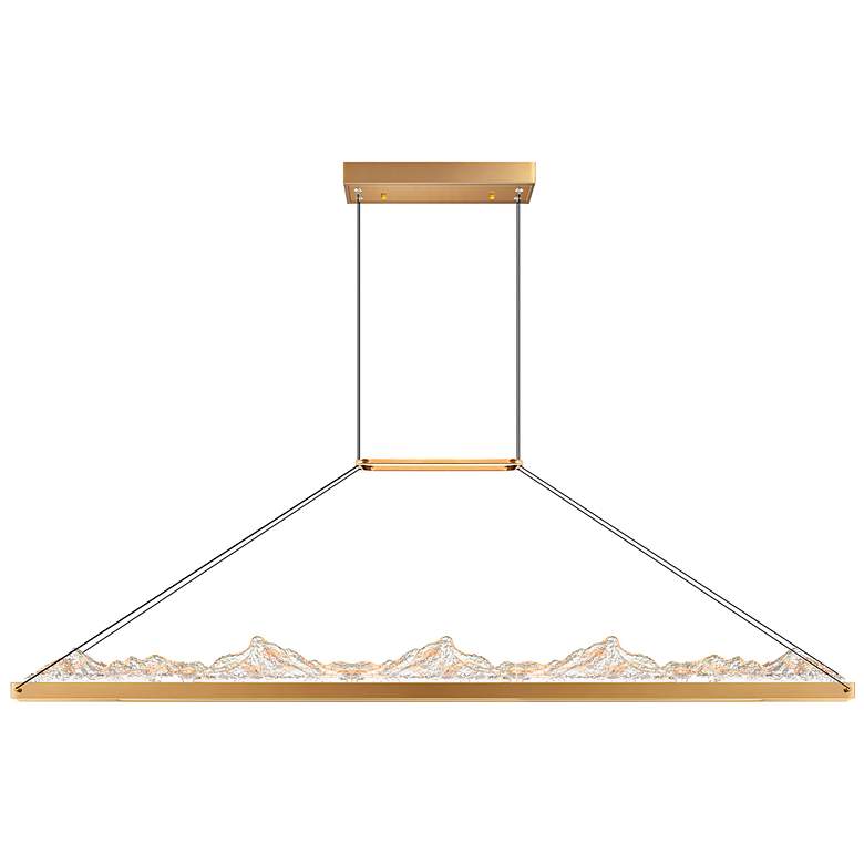 Image 1 Himalayas 62" Wide Brass LED Pendant Light