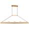 Himalayas 62" Wide Brass LED Pendant Light