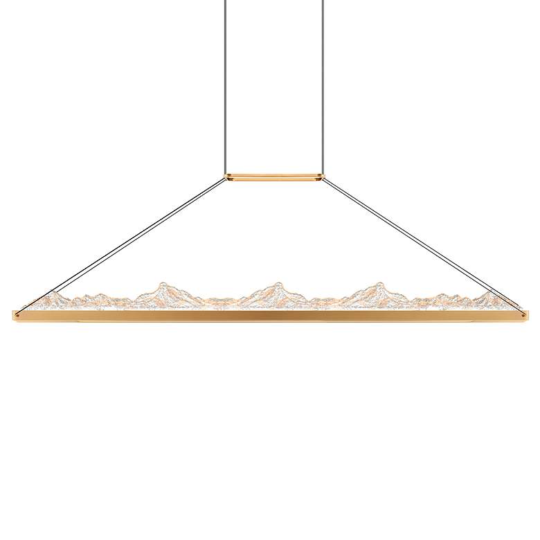 Image 2 Himalayas 62" Wide Brass LED Pendant Light more views