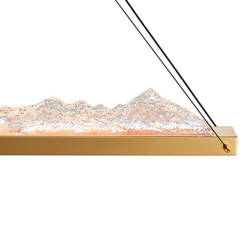 Image 4 Himalayas 62" Wide Brass LED Pendant Light more views