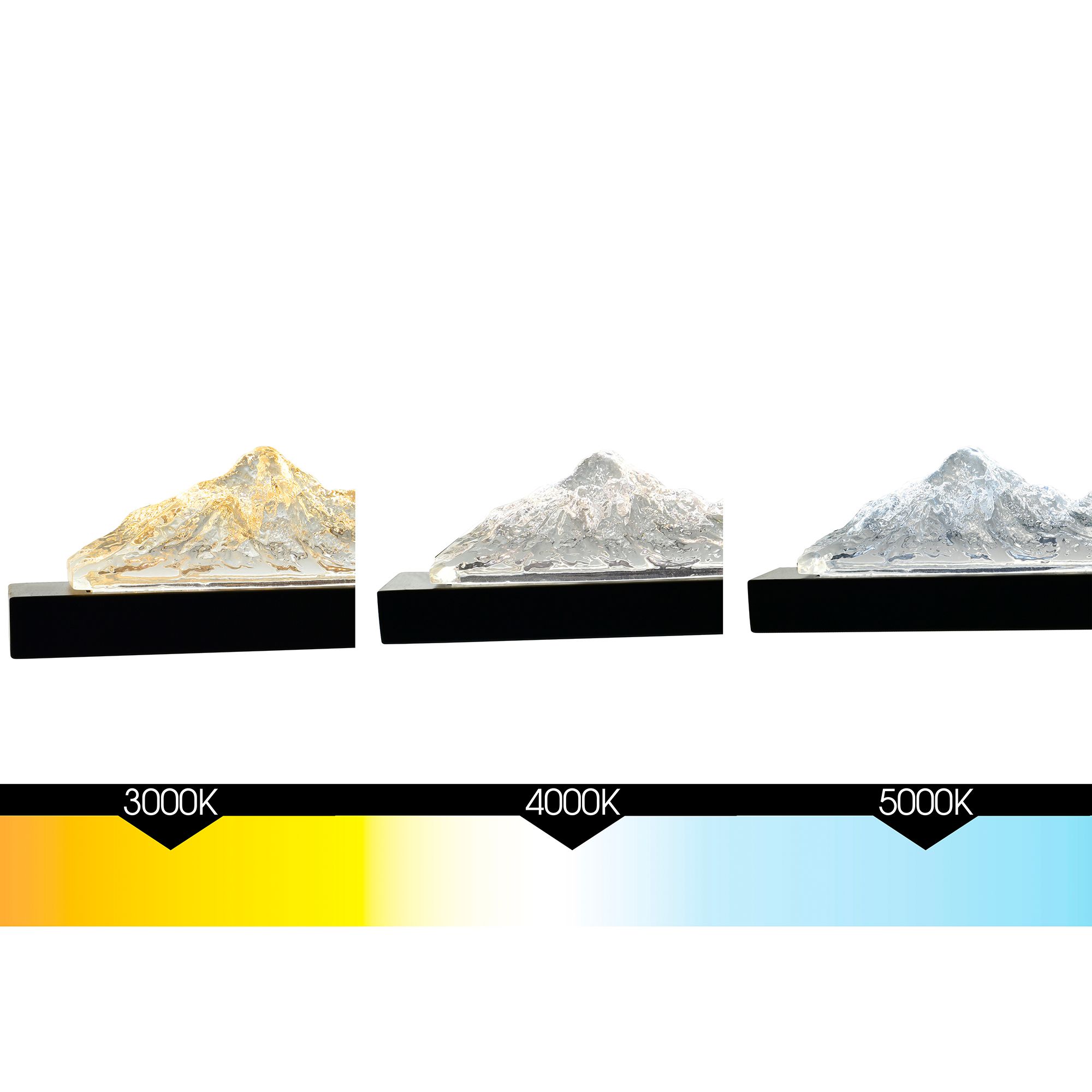 Image 7 Himalayas Integrated LED 26in Black Vanity Light with Handcrafted Glass more views