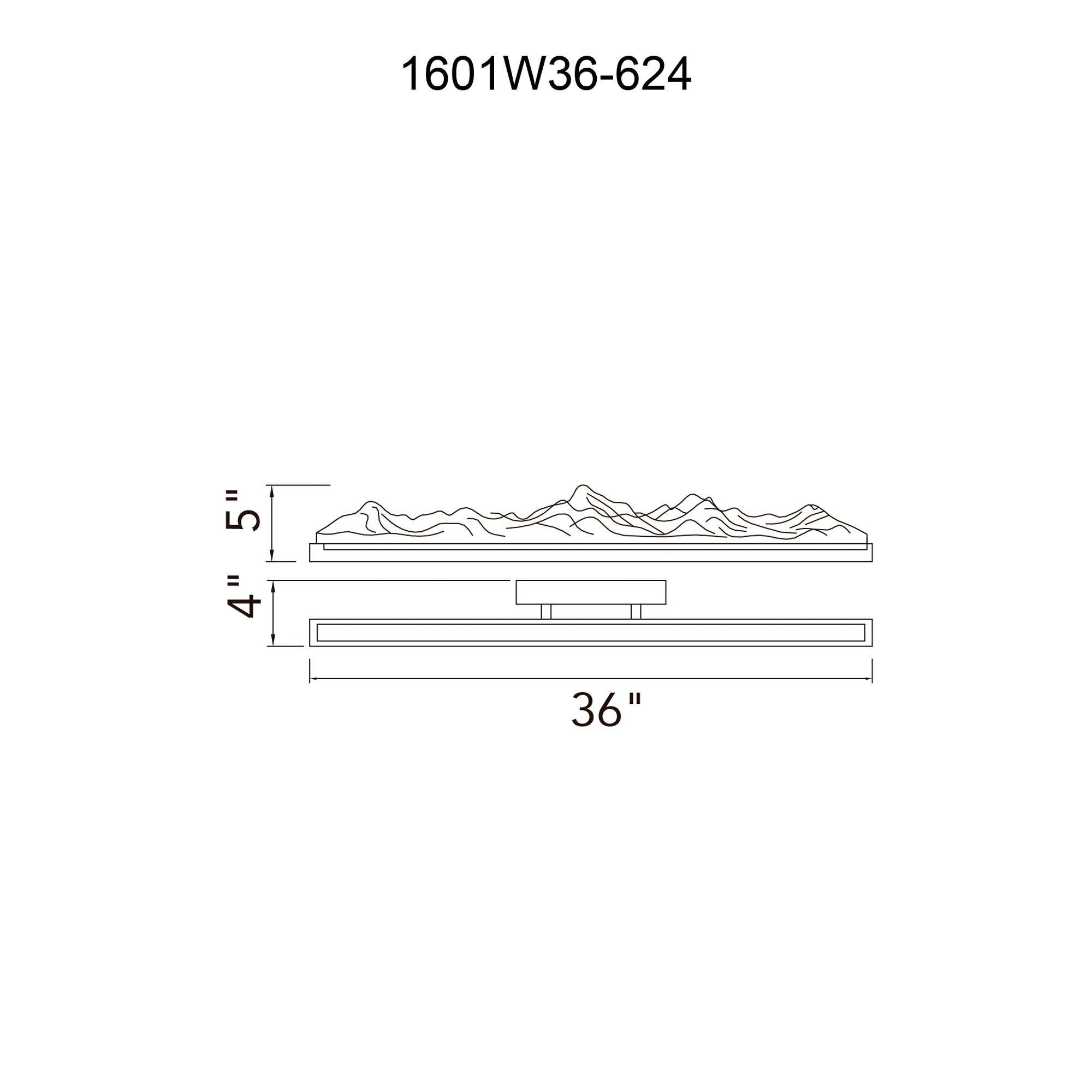 Image 7 Himalayas Integrated LED 36in Brass Vanity Light with Handcrafted Glass more views