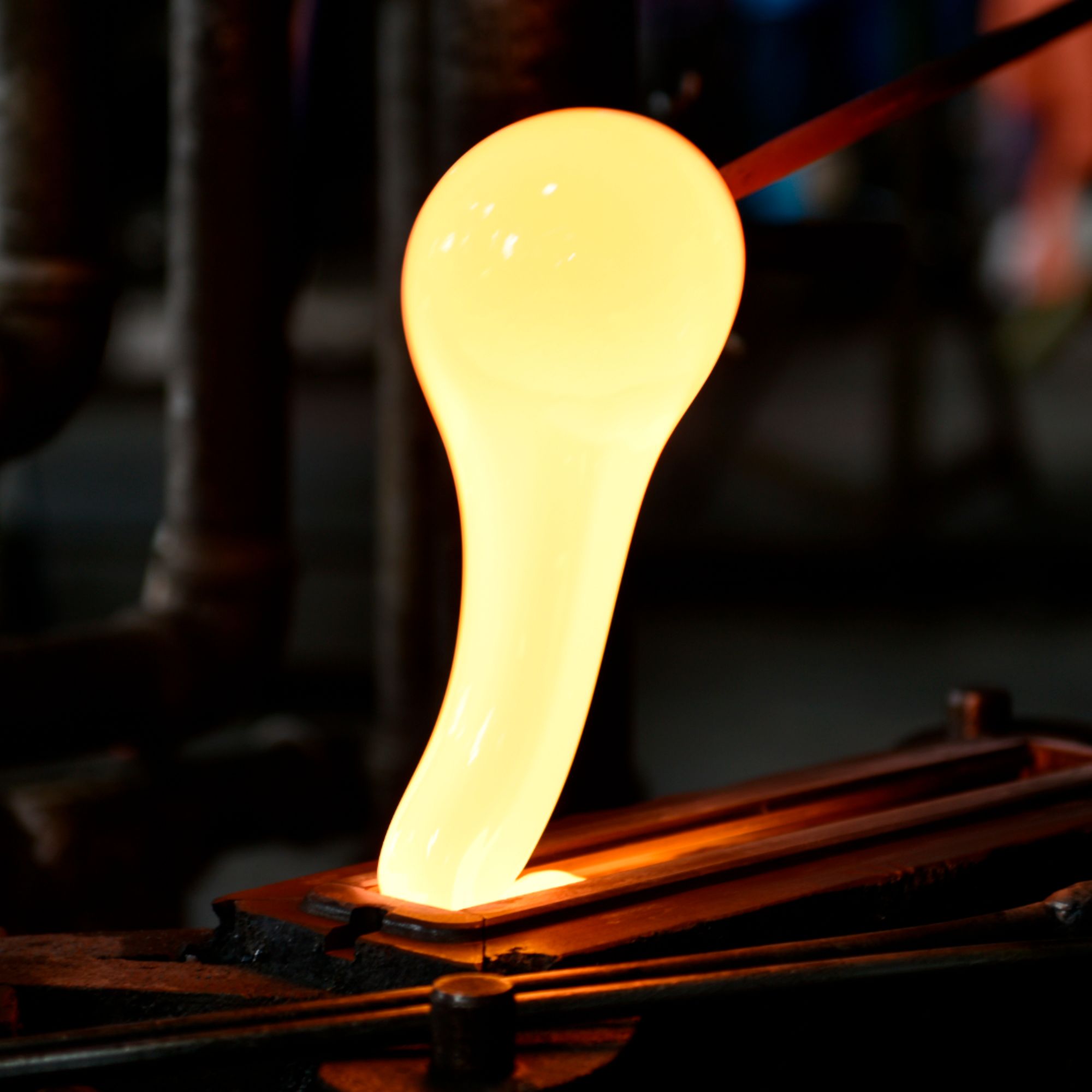 Himalayas Integrated LED 48in Black Chandelier with Handcrafted Glass