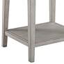 Himian 19 3/4" Wide Gray Antique White Wood End Table 