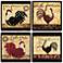 Hindostone Set of 4 Sandstone French Rooster Coasters