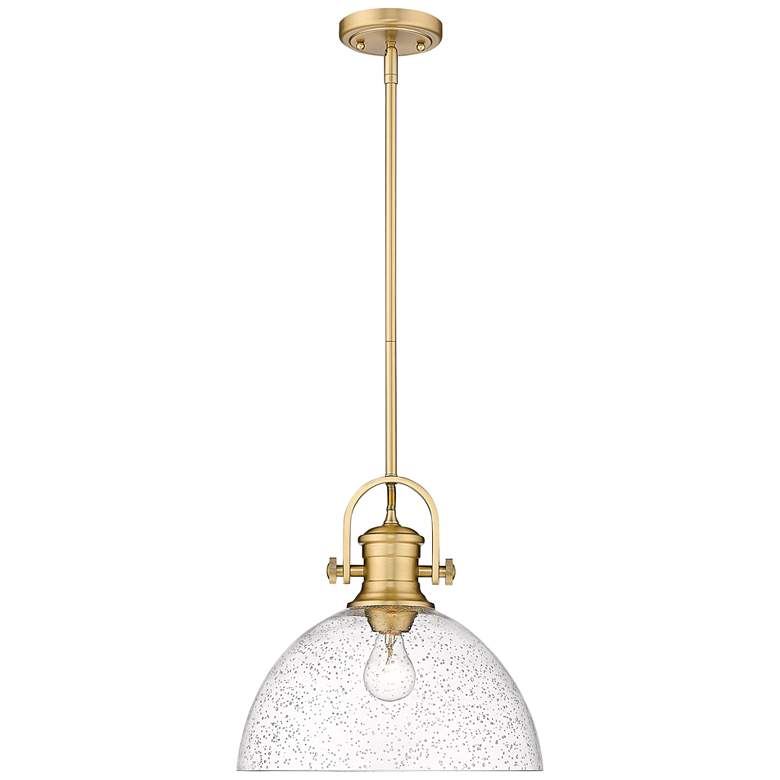 Image 4 Hines 13 1/2" Wide Brushed Champagne Bronze Pendant Light more views