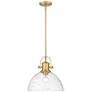 Hines 13 1/2" Wide Brushed Champagne Bronze Pendant Light