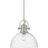 Hines 13 1/2&quot; Wide Pewter Pendant Light