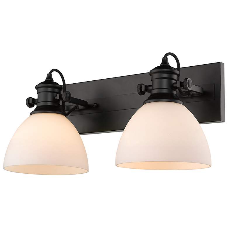 Image 2 Hines 18" Wide Matte Black 2-Light Ceiling Light more views