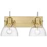 2_Hines 18"W Brushed Champagne Bronze 2-Light Ceiling Light