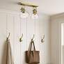 4_Hines 18"W Brushed Champagne Bronze 2-Light Ceiling Light more views