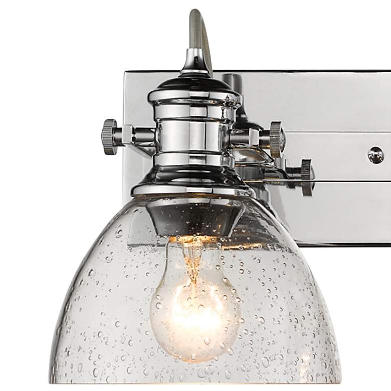 Image 2 Hines 25 1/4" Wide Chrome Metal 3-Light Bath Light more views