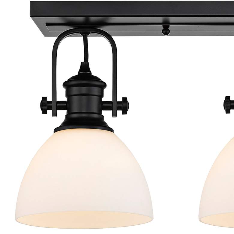 Image 2 Hines 25 1/4" Wide Matte Black 3-Light Ceiling Light more views