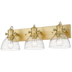 Hines 25 1/4"W Brushed Champagne Bronze 3-Light Bath Light