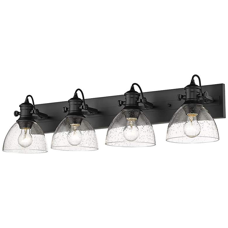Image 4 Hines 34 1/2" Wide Matte Black 4-Light Ceiling Light more views