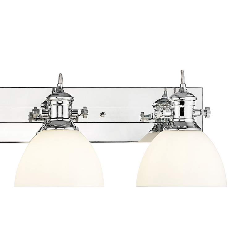 Image 2 Hines 4-Light Vanity Light in Chrome with Opal Glass more views
