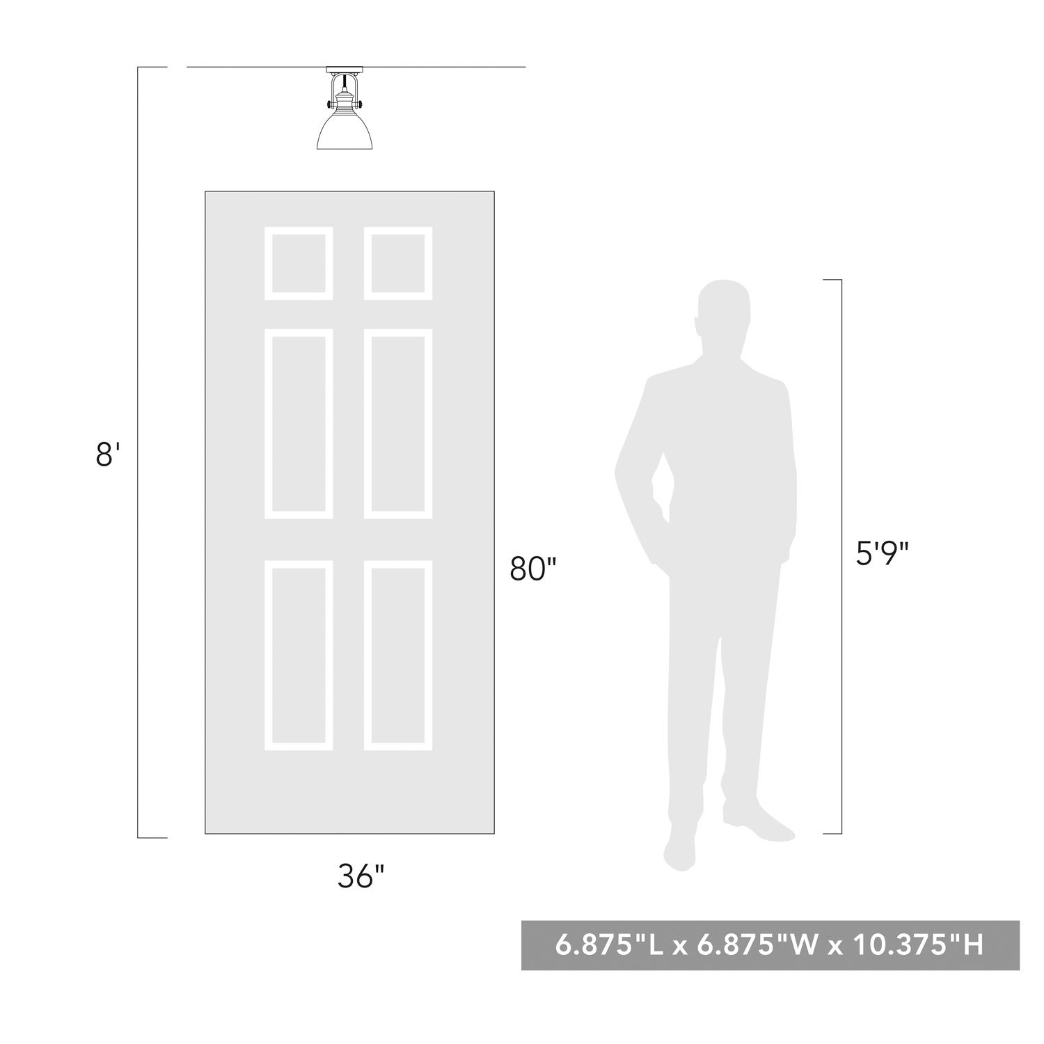 Image 4 Hines 6 7/8" Wide Rubbed Bronze 1-Light Semi-Flush With Opal Glass more views