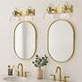 3_Hines 8 1/2"H Brushed Champagne Bronze 2-Light Wall Sconce more views