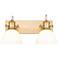 Hines 8 3/4" High Brushed Champagne Bronze 2-Light Sconce
