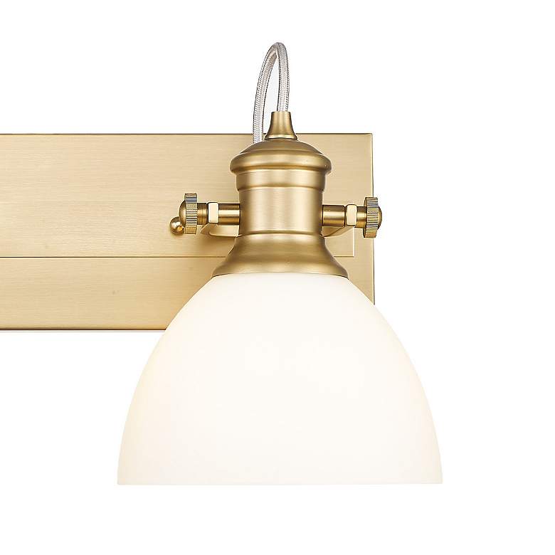 Image 2 Hines 8 3/4" High Brushed Champagne Bronze 2-Light Sconce more views