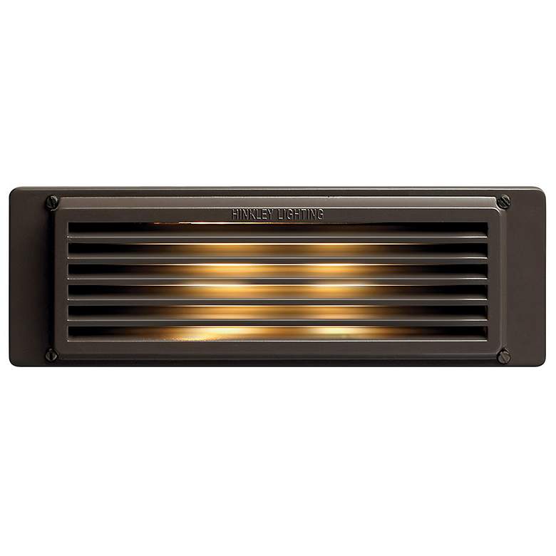 Image 1 Hinkley 10" Wide Bronze Louvered Landscape Deck Light
