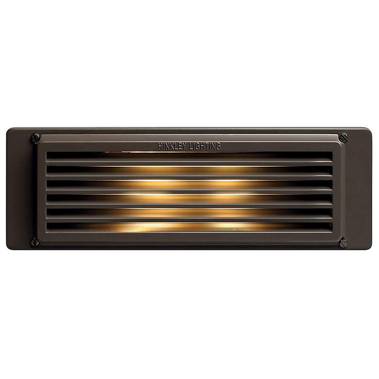 Image 1 Hinkley 10 inch Wide Bronze Louvered Landscape Deck Light