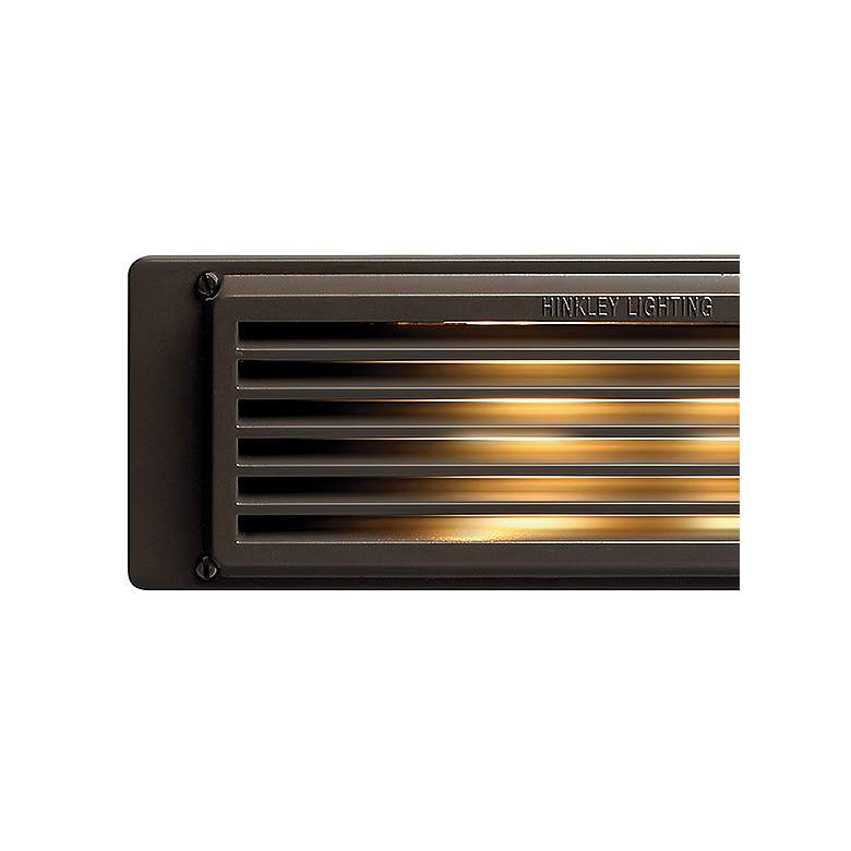Image 2 Hinkley 10" Wide Bronze Louvered Landscape Deck Light more views